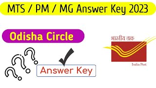 Answer key  GDS TO MTS PM  Odisha  2023 PostalStudy [upl. by Paule]