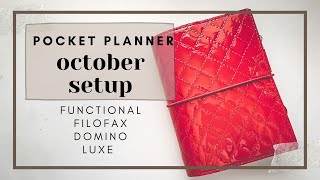 Filofax Pocket Planner October Setup  2021 paperjoyph [upl. by Aliek]