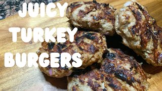 The Juiciest Turkey Burgers Ever  How to Make Turkey Burgers  Turkey Burger Recipe [upl. by Eurydice]