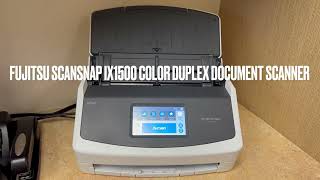 Fujitsu ScanSnap iX1500 Color Duplex Document Scanner with Touch Screen for Mac or PC Review [upl. by Ahsele]