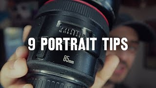 9 tips for BETTER PORTRAITS [upl. by Brainard]