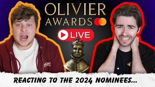 reacting to the 2024 Olivier Award Nominations  LIVE [upl. by Halyk]