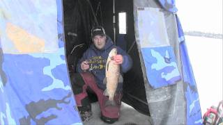 InDepth Outdoors On Ice 0021 How to Clean Whitefish fishing Rainy Lake [upl. by Annanhoj534]