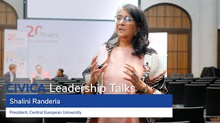 CIVICA Leadership Talks Interview with Shalini Randeria at Hertie Schools 20th Anniversary Forum [upl. by Anidene]