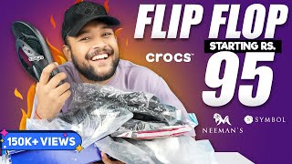 🔥 Best Flip FlopsSlippersChappal For Men 2023  Crocs Symbol Neemans  ONE CHANCE [upl. by Ardiedak]