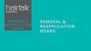 The hairtalk Removal amp Reapplication Board for hair extensions [upl. by Ibor998]