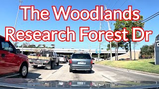 4K Research Forest Dr The Woodlands Texas driving tour [upl. by Arlen]