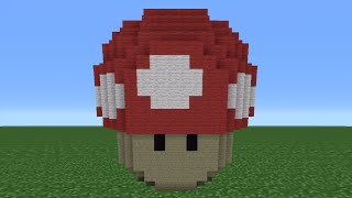 Minecraft Tutorial How To Make A Mushroom Statue Mario [upl. by Olimac392]