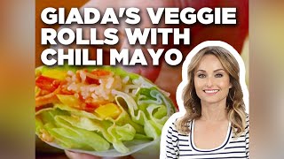 Giada De Laurentiis Veggie Rolls with Chili Mayo  Giada At Home  Food Network [upl. by Ener]