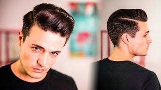 Mens Hairstyle  How to Style the PERFECT Modern Pompadour  2017 [upl. by Lezley]