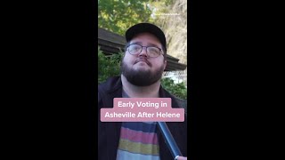 Early Voting in Asheville After Helene [upl. by Isabea71]