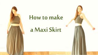 DIY Maxi Skirt  Beginner Friendly [upl. by Foulk]