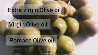 Difference between Extra virgin Oliveoil Virigin Olive oil and Pomace Olive oil [upl. by Weikert]