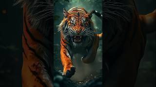 Tiger danger shorts😎😎tiger danger shorts animals ai viralvideo [upl. by Adnoral382]