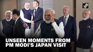 Unseen moments from PM Modi’s Japan visit G7 Summit Quad meeting and more [upl. by Mihe]