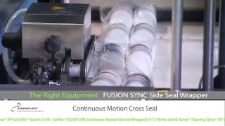 Conflex FUSION SYNC Continuous Motion Side Seal Wrapper and V72 Vortex Shrink Tunnel [upl. by Nareht]