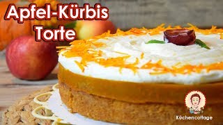 ApfelKürbisTorte  Herbst  REZEPT TUTORIAL  Küchencottage [upl. by Lachish]