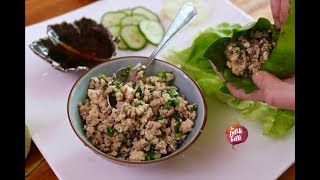 ROULEAUX DE LAITUE ASIATIQUES AUX SHIITAKES PORC amp TOFU [upl. by Lledroc]