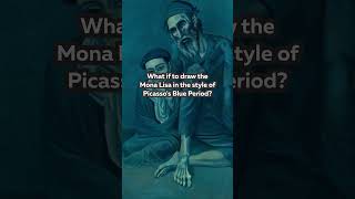 Mona Lisa in style of Pablo Picassos Blue Period [upl. by Salesin]