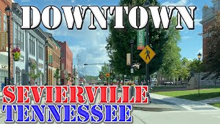 Sevierville  Tennessee  4K Downtown Drive [upl. by Ezana602]