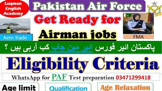 PAF new jobs update join paf as aerotrade FMA pakistan airforce [upl. by Calvert]