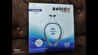 Zebion limitless x50 Wireless bluetooth headphone Mobile 9650722798 wwwTulipSmilecom [upl. by Wymore60]