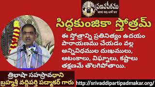 సిద్ధకుంజికా స్తోత్రమ్  Siddakunjaka stotram By Brahmasri Vaddiparti Padmakar Garu [upl. by Kopple]