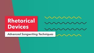 Advanced Songwriting Techniques Rhetorical Devices with Lyrics Anaphora Epistrophe amp Epanalepsis [upl. by Roxanne]