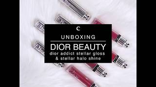 UnboxingClozette Dior Addict Stellar Halo Shine amp Stellar Gloss [upl. by Ylrehc]