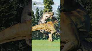 🦖Accurate TREX vs GIGANOTOSAURUS  JWE2 jurassicworldevolution2 jurassicworld jurassicpark jwe2 [upl. by Devan]