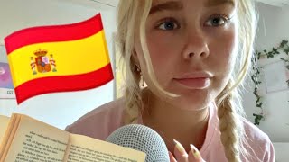 ASMR in SPANISH 🇪🇸 Trying again Clicky whispers amp Reading 📖 ASMR 💗 [upl. by Lesiram309]