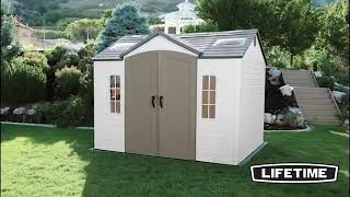 Lifetime 10x8 ft Garden Storage Shed Kit 60005  KitSuperStore [upl. by Athal]