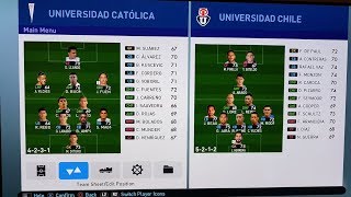 PES 2019 Liga Chilena Plantillas y Valoraciones [upl. by Amble]