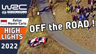 WRC Rally Highlights  Saturday Morning Day 3 WRC Rallye MonteCarlo 2022 [upl. by Molloy]