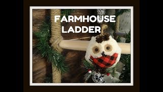 DIY Dollar Tree Farmhouse Ladder [upl. by Riley]