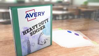 Back to School Supplies Featuring Avery Binders amp Dividers [upl. by Yuzik]