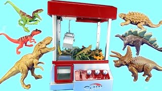 Dinosaur Surprise Toys Game in the Claw Machine  Learn Dinosaurs Names For Kids [upl. by Ahsenom]