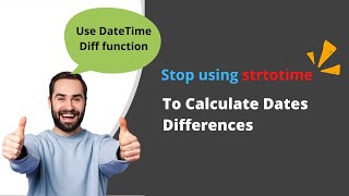 Easier and More Accurate Way to Calculate Dates Interval in PHP  Subtract Two Dates  PHP Tutorials [upl. by Anitreb]