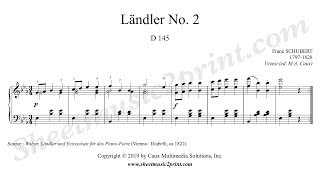 Schubert  Ländler No 2 D 145 [upl. by Bonne]