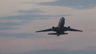 ✈HD DC10 KDC10 Netherlands Air Force SUNSET TAKEOFF  Hamburg [upl. by Rats252]