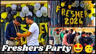 Freshers Party 2024 Vlog 🤩🥳 Win The tornament and got a Gold Medal 🏅🤩💪 SH Kelkar college devgad [upl. by Sanborn157]