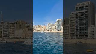 Relaxing view of Sliema Malta travel malta europe mediterranean sea fyp [upl. by Gearhart]