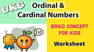 Ordinal Numbers 110 for Kids  Cardinal Numbers  ukg maths worksheet  RKistic [upl. by Thetis]