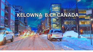 Kelowna BC Canada  Winter 2024 HDR 4K 60fps [upl. by Lehcim]