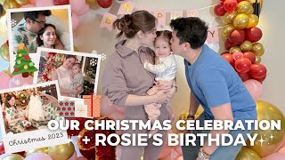 OUR CHRISTMAS CELEBRATION  ROSIES BIRTHDAY  Jessy Mendiola [upl. by Bunnie982]