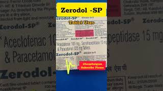 ZerodolSP tablet uses in hindiDard me kon tablet lete hzerodol sp medifact shortsfeed dard [upl. by Odnarb]