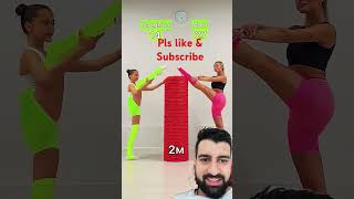 Mommy vs Daughter 😅 challenge games tutorial sports flexibility asmr viralvideo trending [upl. by Olonam]