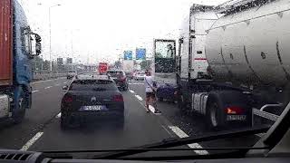 Percorso autostradale dalla uscita barriera A7  A50  A1  A51  Parte 4  Italian Highways 4K [upl. by Symer740]