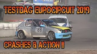 Rallycross testdag Eurocircuit 2019 Crashes and action [upl. by Quartana]