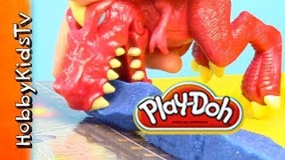 HobbyDad Assembles the DINO DESTRUCTION Kit with PlayDoh [upl. by Emmett]